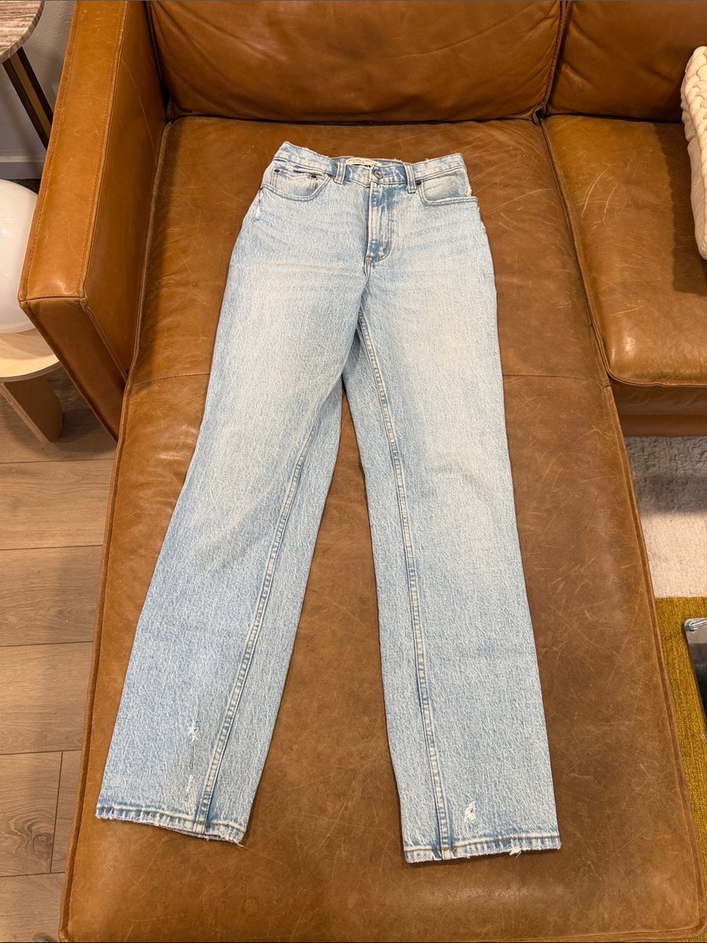 Abercrombie & Fitch Light Blue Straight Leg Jeans